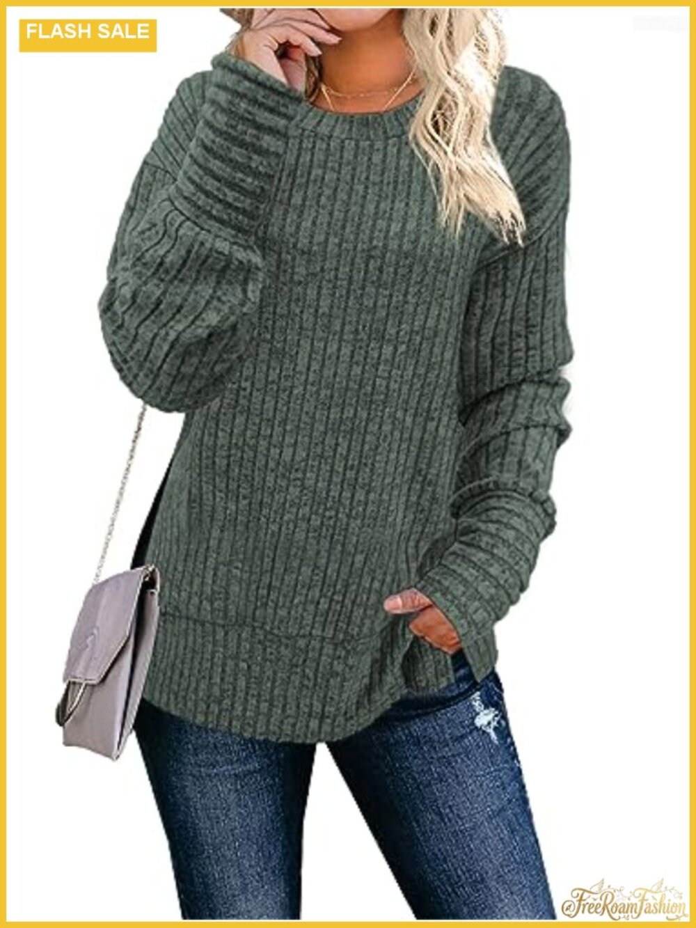 JomeDesign Women's Long Sleeve Crew Neck Sweatshirt Lightweight Tunic Top